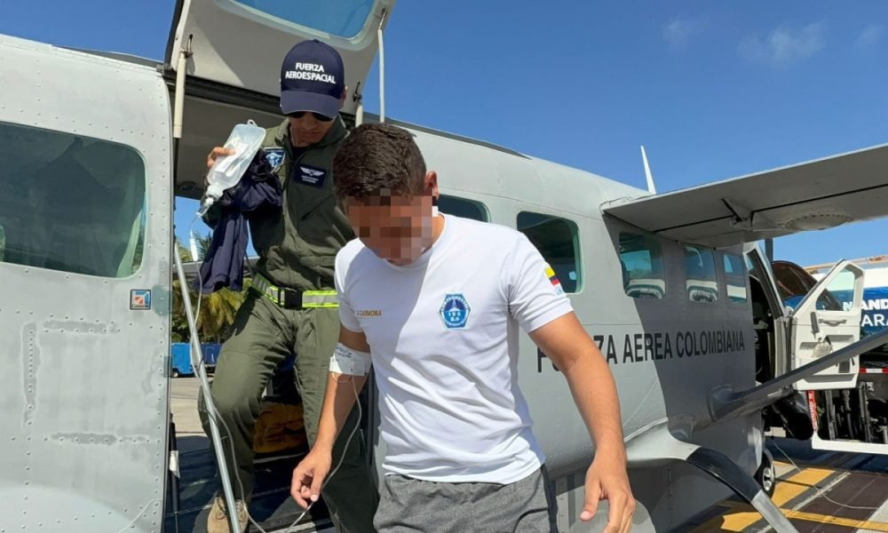Traslado aeromédico en apoyo a la Armada Nacional de Colombia