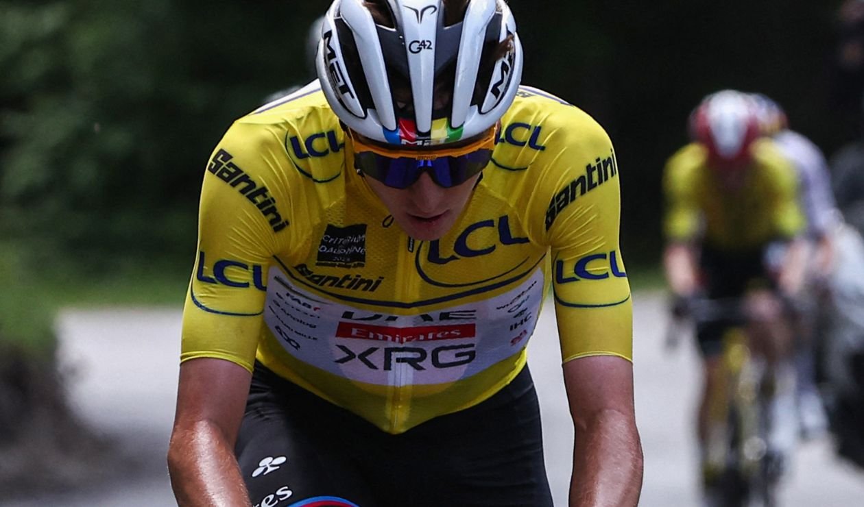 Tadej Pogacar barrió este sábado y ganó la etapa reina del Critérium del Dauphiné