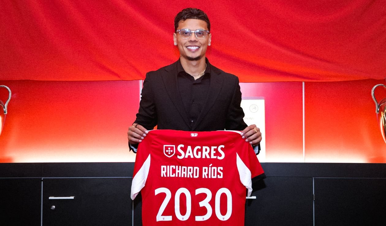 Revelan la millonaria cláusula de Richard Ríos con Benfica