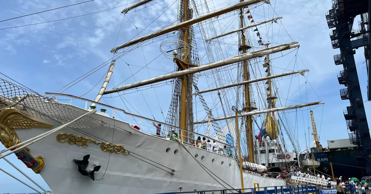 Buque Gloria visita Santa Marta en su aniversario 500