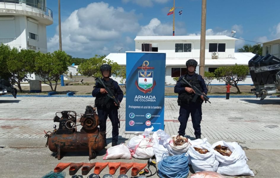 Armada detiene embarcación extranjera que transportaba pesca ilegal en aguas de San Andrés